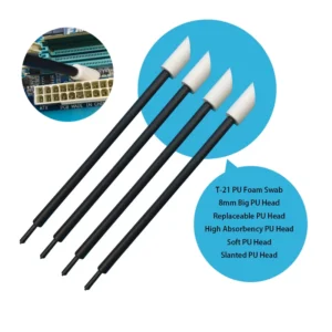 T 21 High Absorbency 8mm PU Head Swab DTF and DTG Printer Cleaning PU Foam Swab Ruby Stick Detailing Swab