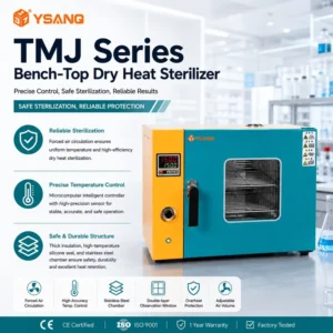 TMJ Series Industrial Dry Heat Sterilizer for Glassware Metal Tools & Packaging Sterilization for Lab