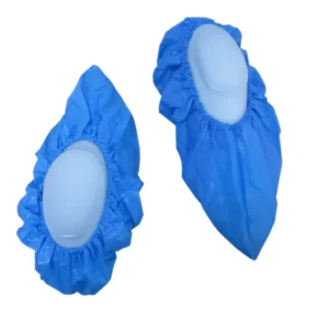 TOPMED CE Certified Waterproof CPE Shoe Covers Elastic Ankle for Boots Shoes Disposable Indoor Use Hospital Cleanroom Protection