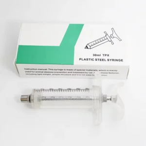 TPX Animal Adjustable Plastic Veterinary Syringes 10 20 30 50mL Veterinary Instruments