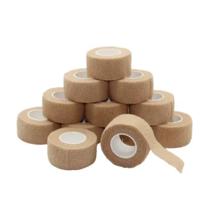 Tattoo Aftercare Cohesive Adhesive Bandage Medical Grade Polyester Cotton Material Latex Glue 2.5cm*4.5m for Post Tattoo Care