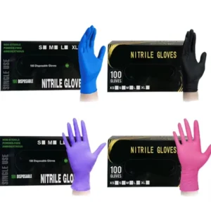 Tattoo Beauty Salon Nail Art Spa Cleaning Cooking Garden Food Safety Latex Free Powder Free Disposable Nitrile Gloves