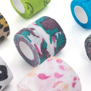 Tattoo Grip Tape Self Adhesive Medical Pet Horse Vet Wrap Elastic Cohesive Bandage for Grip Cover and Sports Handle