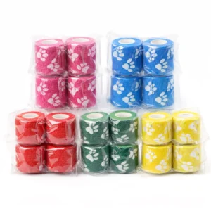 Tattoo Grips Medical Bandage For Wounds Pet Non woven Cohesive Horse Bandage Elastic Pet Wound Dressing Cohesive Bandage