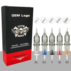 Tattoo Integrated Needle Diamond Motor Machine Needle RLRMM1 Colored Silicone Ring Transparent Pen Short Needle