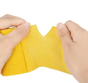 Tearable First Aid Self Adhesive Cohesive Bandage Elastic Wrap by Tear Hand Joint Safe Protection for All Condition