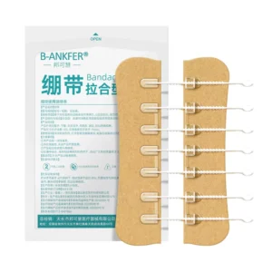 Tension reducing Far Infrared Disinfecting Zipper type Class I Pediatric Medical Bandage for Postoperative Wound Closure