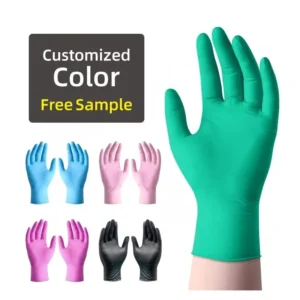 Textured Disposable Nitrile Gloves for Wet and Dry Cleaning Work