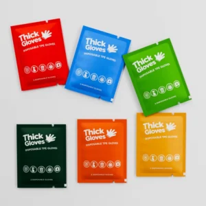 Thick Disposable TPE Gloves Multi Color Individual Packaging Food Grade for Kitchen Cleaning Household Custom Logo