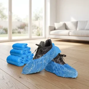 Thick Disposable Waterproof Plastic Shoe Covers Non Slip CPE Boot Cover for Daily Protection