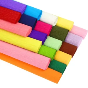 Thick Flower Wrapping Crepe Paper Roll Factory Custom Colorful DIY Artificial Flower Creped Paper