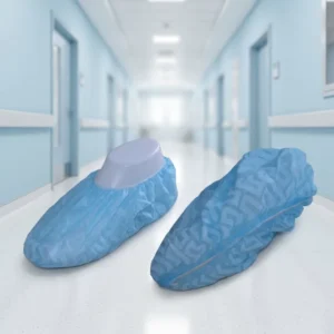Thickened CPE Plastic Disposable Boot Covers Dustproof Water Resistant Shoe Covers Hospital Use