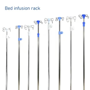 Thickened Stainless Steel Nursing Bed Infusion Chair Dedicated Direct Insertion IV Pole Infusion Rod for Nursing Bed