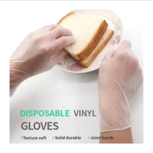 Thin Microfiber Texture Vinyl Gloves for Better Grip 100pcs Box