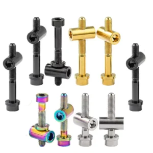 Ti6AL4V M5*30 40 Titanium Alloy Bicycle Seat Post Fixing Bolts MTB Road Bike Seatpost Saddle Fixed Screws