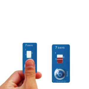 Timestrip Heat Sensitive Cardboard Adhesive Time Monitoring Indicator Labels for Cosmetic Products with 3 24 Month Expiry