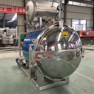 Tin Can Small Stainless Steel High Productivity Sterilizing Machine Mini for Meat