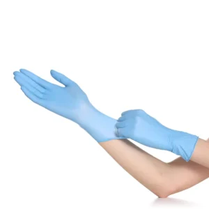 Titanfine G945TL Blue Food Grade Nitrile Rubber Gloves for Screen Anti static Industrial Machinery Repair Labor Protection