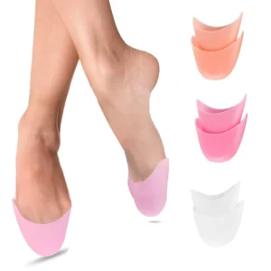 Toe Caps Covers Soft Pads Cushions Protectors Toe Sleeve Metatarsal Pad Ballet Pointe Dance Athlete Shoe Pads for Dancing Girl