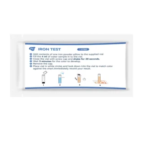Total Iron Test Strips Kit Paper for Industrial Water Fe Water Testing or Heavy Metal Testing