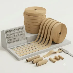 Transformer Electrical Insulation Material 140gsm Crepe Paper Roll