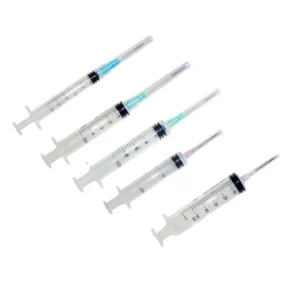 Transparent 3cc 5cc 10cc 20cc Sterile Luer Lock Disposable Syringe with Safety Needle CE Certified Class III