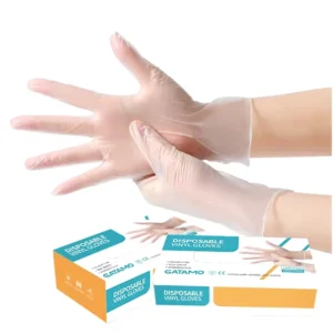 Transparent Blue Black Powder Free Disposable Vinyl Gloves Food Grade Medical Industry Work Lab PVC Vinyl Gloves