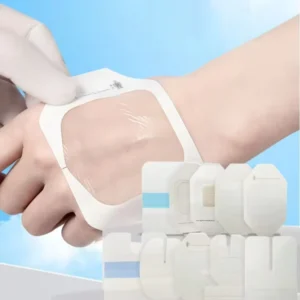 Transparent Breathable Disposable Film Chg I.v. Dressing Wound Fixation Cannula Clear Fixed Dressing With Notch