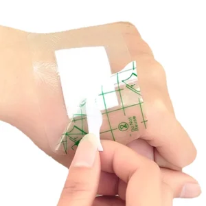 Transparent Film Dressing Pad Island Design EO Disinfecting Class II Medical Device CE ISO13485 Certified Customized Size Wound