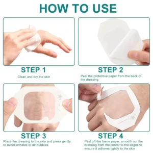 Transparent Film Dressing Waterproof Wound Cover Bandage Clear Adhesive Bandages for IV Shield