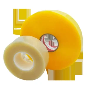 Transparent Large Roll Sealing Tape Custom Packing Tape with White Background and Red Text for E-Commerce Use