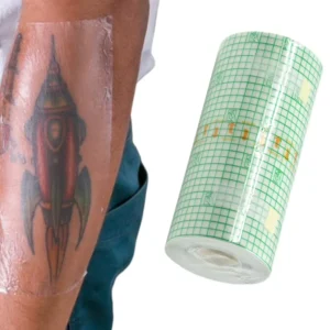 Transparent Medical Adhesive PU Film Roll Waterproof Tattoo Aftercare Adhesive Wound Dressing Temporary Body Tattoo Sticker Film