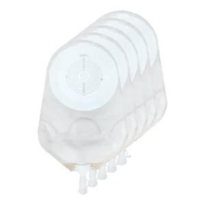 Transparent One Piece Urostomy Pouch Ostomy Supplies CE Certified Class I 16×26.5cm Medical Consumables Factory Supply 70mm Max