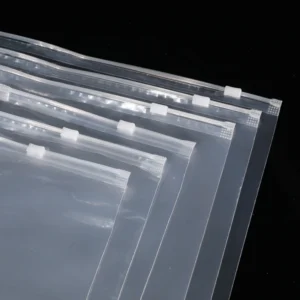 Transparent PE Protective Flat Bag Heat Sealed Storage Bags for Mattress Food Zipper Closure Plastic Packing for Cakes Lollipops