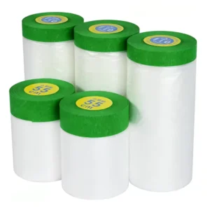 Transparent Single Sided Pressure Sensitive Adhesive 20m Automotive Dustproof Painting Masking Film Tape