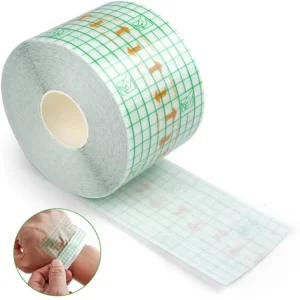 Transparent Waterproof Adhesive Wound Dressing Medical Fixation PU Film Roll