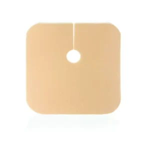 Transparent Waterproof Foam Wound Dressing Key Hole Opening Tracheostomy Product