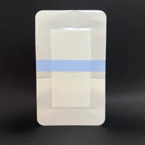 Transparent Waterproof Island Wound Dressing with Grid Adhesive