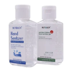 Travel Friendly Chemical Based Liquid Hand Sanitizer Gel 60ml with 75% Alcohol Rose Fragrance CE Certified for Germ Free Hands