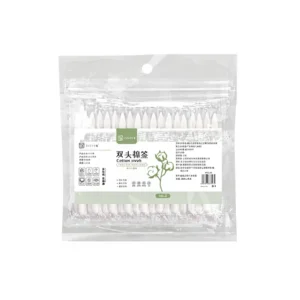 Travel Portable 100 Piece Individually Wrapped Wood Double Ended Cotton Swabs Disposable Cleaning Makeup Apply Nail