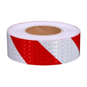 Truck White Red Safety Prismatic Self Adhesive Conspicuity Reflective Tape
