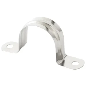 Two Hole Strap U Shaped Cable U Bracket Tube Strap Tension Clips Stainless Steel Rigid Pipe Strap Fit Pipes Saddle Clamp