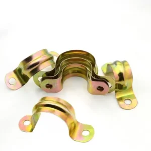 U Shaped Clamp Stainless Steel 201/304 Zinc Finish Saddle Horseback Tube Waterline Clamp for Metric Measurement System
