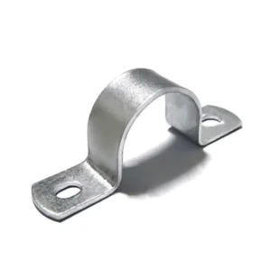 U Shaped Double Hole Forged Galvanized Welding Pipe Saddle Clamp 1/2-4 Inch Iron Strap
