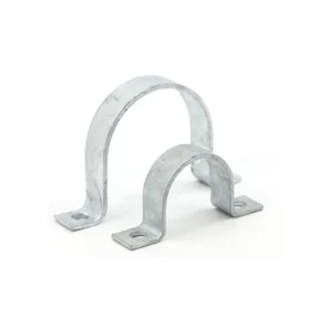U Shaped Double Hole Pipe Saddle Clamp 1 2 4 Inch Zinc Plated Iron U Type Strap Pipe Fittings