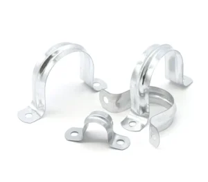 U Shaped Double Hole Pipe Saddle Clamp 1 2-4 Inch Zinc Plated Iron U Type Strap Pipe Fittings