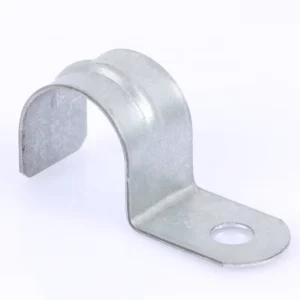 U Shaped Half Side P Type Carbon Steel Saddle Cable Hose Pipe Clamp with Metric Measurement and OEM Customizable Hole