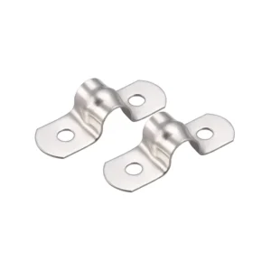 U Type Galvanized Saddle Pipe Clip 2 Holes U Type Stainless Steel Hose Clips Saddle Clamp Pipe Clip