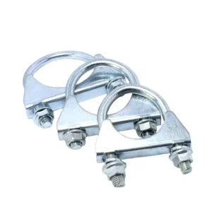 U Type Galvanized Stainless Steel Inch Non Adjustable Silver White Customizable Sizes Metal Hose Clamp Saddle Pipe Clamp