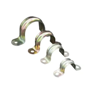 U shaped Clip for Metal PVC Tubes and Fixing With Two Holes Screw on Wall Pipe Clamp Steel Pipe Saddle Clamps